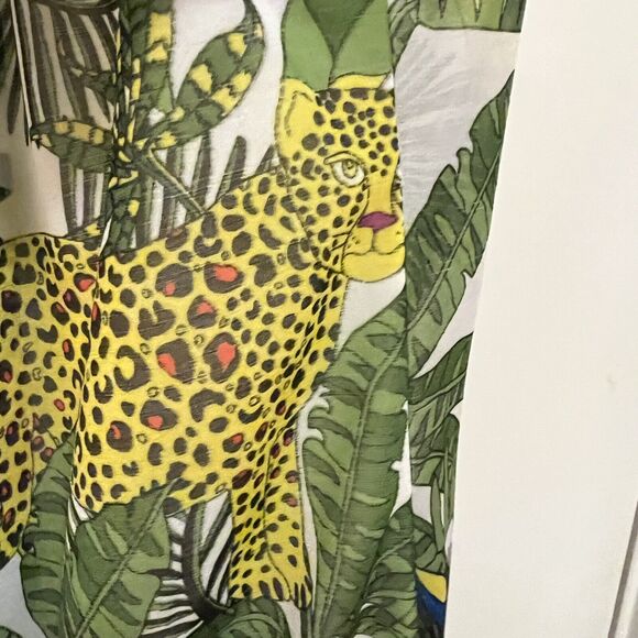 INC International Concepts Jungle Animal safari Tiger Faux Wrap Top Size Small - Picture 1 of 14